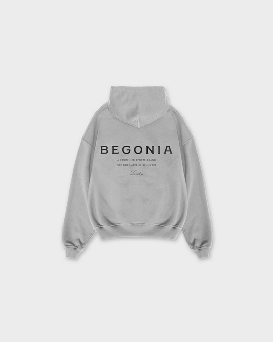 BEGONIA GREY OVERSIZED HOODIE