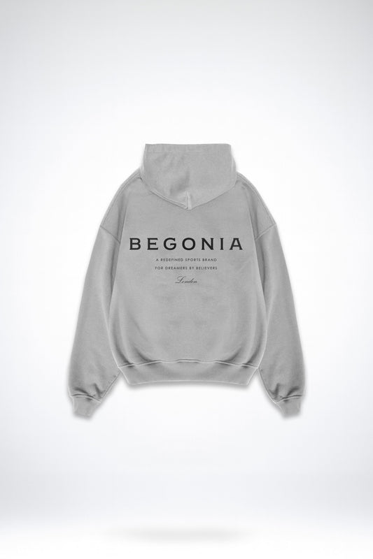 BEGONIA GREY OVERSIZED HOODIE